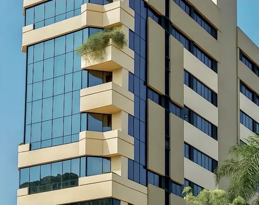 Centro Mirafiori — detalhe de fachada, Porto Alegre