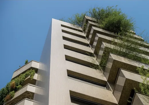 Jardins Ricaldone — detalhe de fachada, Porto Alegre